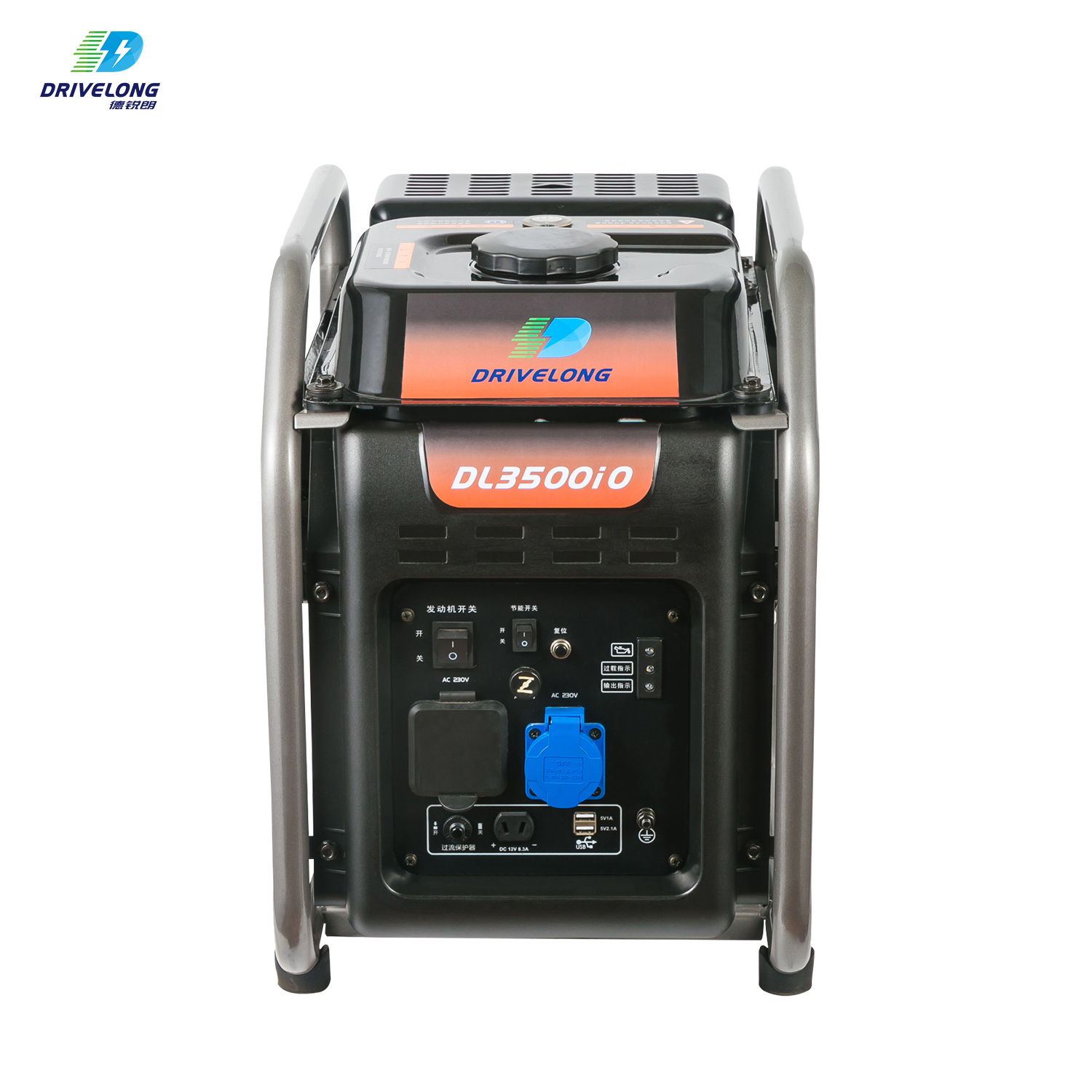 3500W Digital Outdoor Open Frame Gasoline Inverter Generator