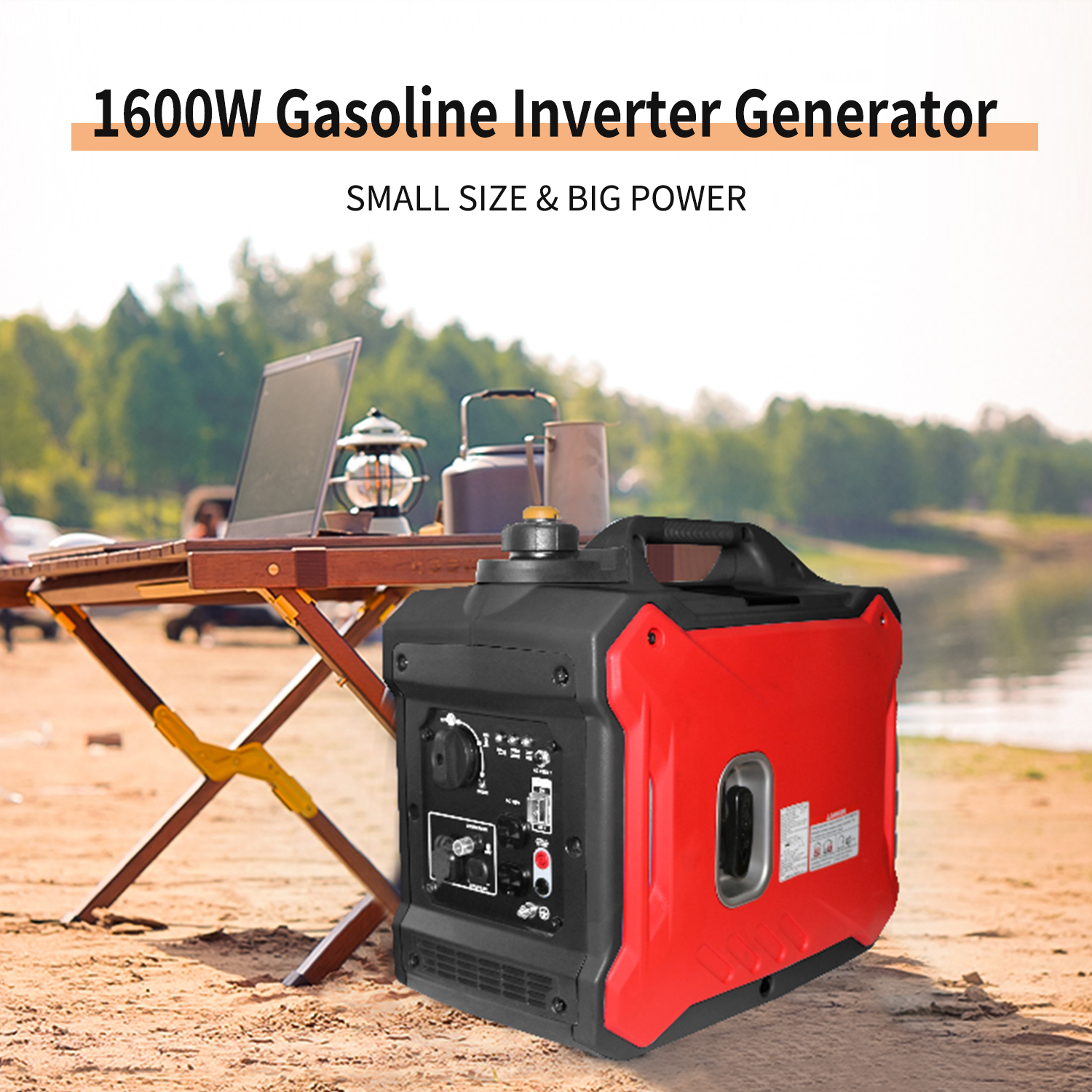 1600W Super Silent Mini Travel Gasoline Inverter Generator
