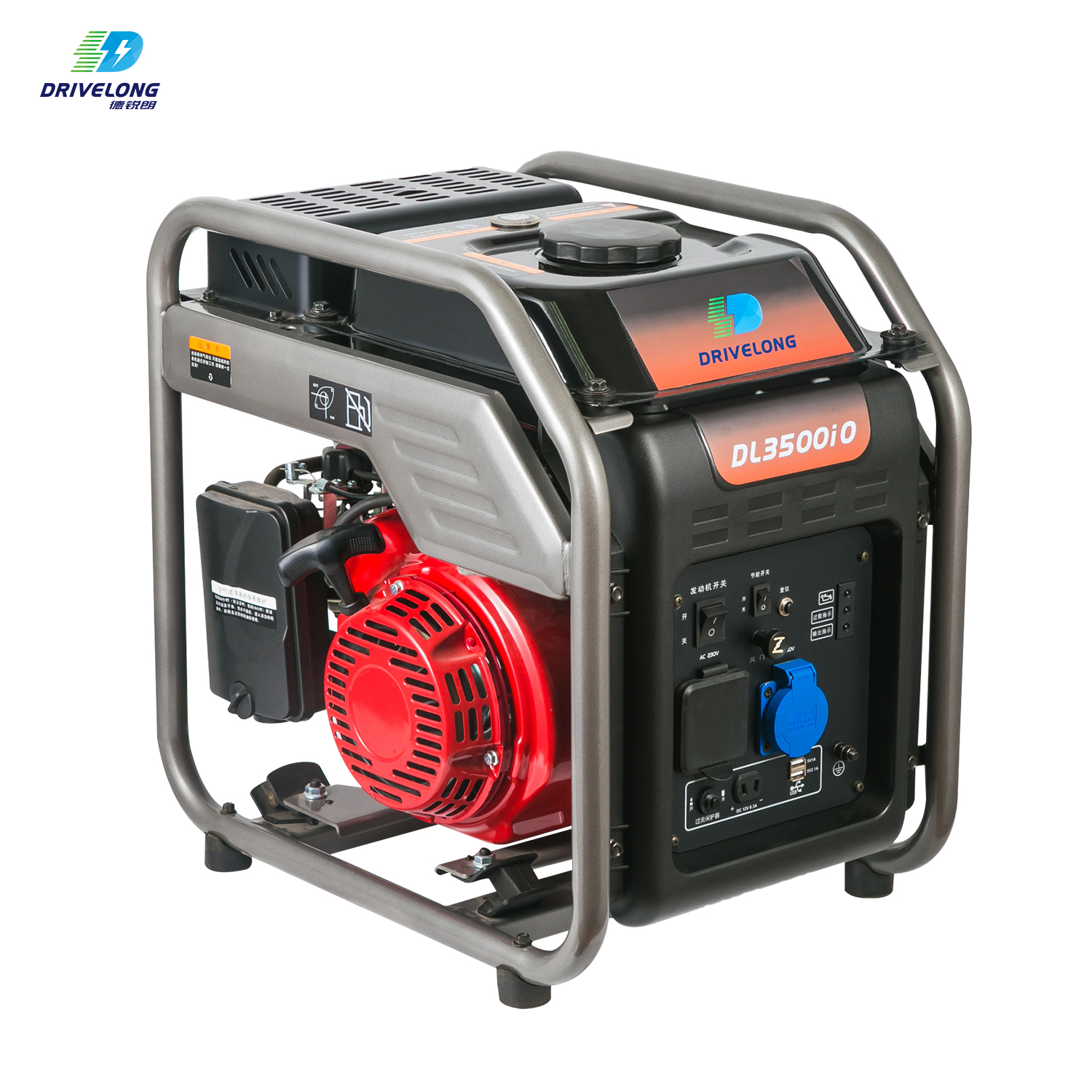 3500W Digital Outdoor Open Frame Gasoline Inverter Generator