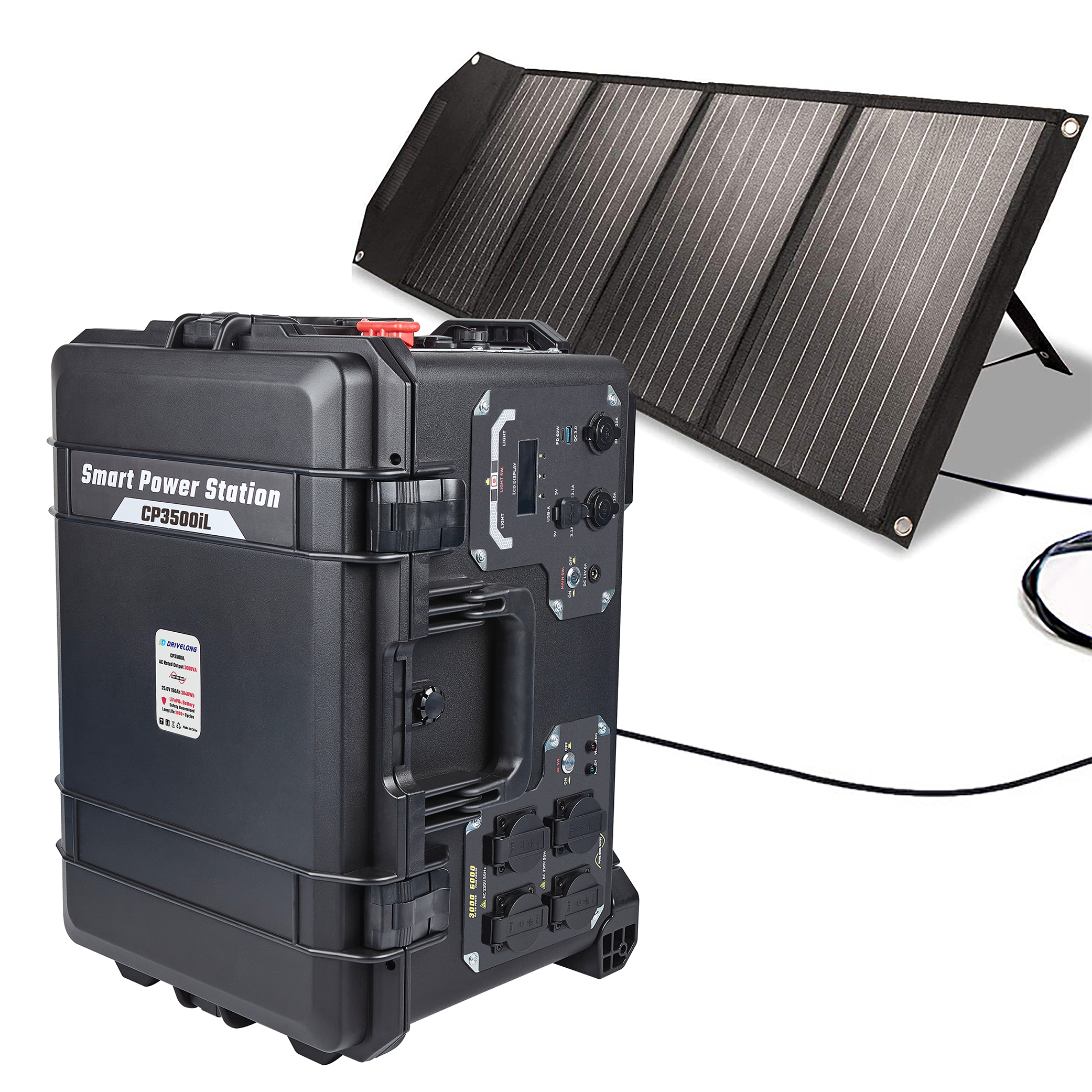 3000WH Portable Large Solar Power Station